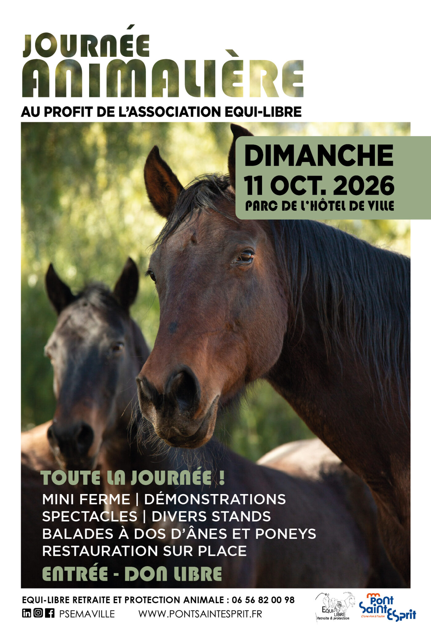 Journée animalière au profit de l’association EQUI-LIBRE